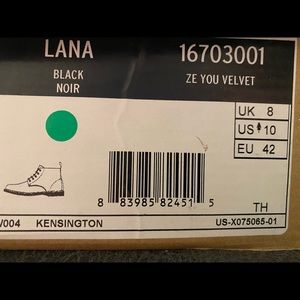 Doc Martens Lana black velvet NEW